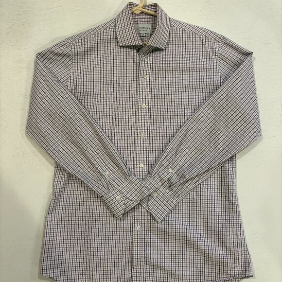 Ledbury Other - Ledbury Plum/Black Button Down Dress Shirt